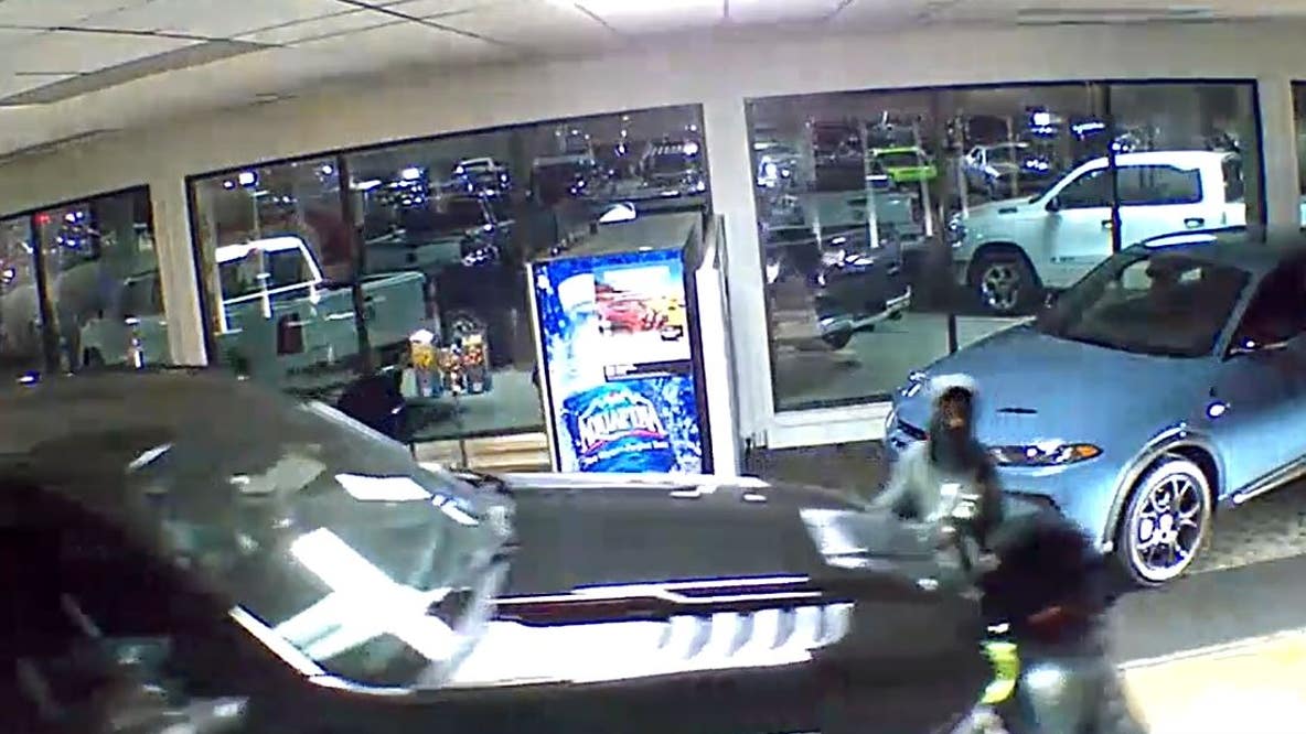 Thieves steal vehicles from car dealership showroom